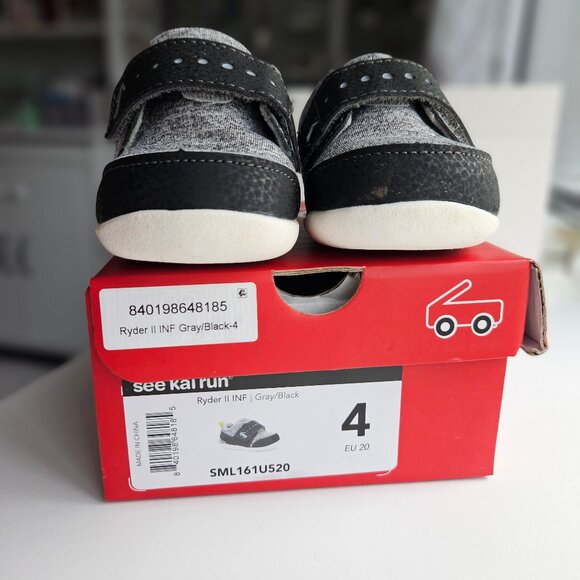 See Kai Run - Ryder II Gray/Black - Infant Size 4 - Picture 4 of 6